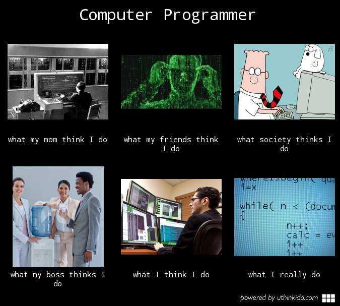 Image Credit - Uthinkido - What people think programming is vs. what it truly is
